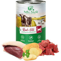 Produktbild von Müller’s Naturhof Katzenfutter Rind und Ente getreidefrei und glutenfrei 6 x 400 g - 6 x 400 g