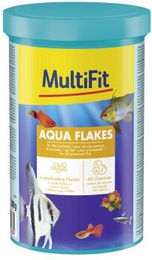 Produktbild von MultiFit Aqua Flakes Fischfutter für Zierfische ohne Zucker 1 l