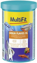 Produktbild von MultiFit Aqua Flakes XL Fischfutter für größere Zierfische ohne Zucker 1000g
