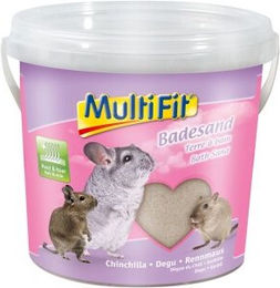 Produktbild von MultiFit Badesand für Chinchilla Degu und Rennmaus aus Naturmaterial 1 kg - 1 kg