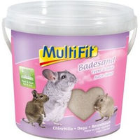 Produktbild von MultiFit Badesand für Chinchilla Degu und Rennmaus aus Naturmaterial 1 kg - 1 kg