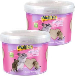 Produktbild von MultiFit Badesand für Chinchilla und Degu aus Naturmaterial 2x5 kg - 2 x 5 kg