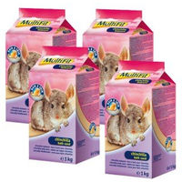 Produktbild von MultiFit Badesand für Chinchillas Degus und Kleintiere zur Fellpflege 4x1kg - 4 x 1 kg
