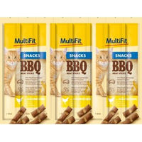 Produktbild von MultiFit BBQ Meat Sticks Hähnchen Leckerli 35g - 7 x 8 g