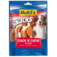 Produktbild von MultiFit Belohnungssnack Chick 'n' Chew mit Huhn und Rind mit hohem Fleischanteil 500 g
