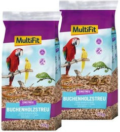 Produktbild von MultiFit Buchenholz Späne für Vögel und Reptilien 2x15 kg - 2 x 15 kg