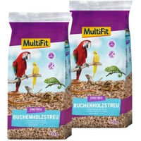 Produktbild von MultiFit Buchenholz Späne für Vögel und Reptilien 2x15 kg - 2 x 15 kg