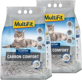 MultiFit Carbon Comfort Klumpstreu mit Aloe Vera 2x12 l - 2 x 12 l – Bild 1 von 2