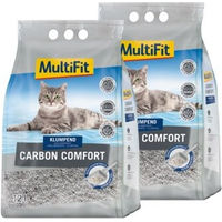 Produktbild von MultiFit Carbon Comfort Klumpstreu mit Aloe Vera 2x12 l - 2 x 12 l