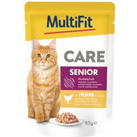 Produktbild von MultiFit Care Nassfutter Katze Senior Huhn 48x85 g - 48 x 85 g