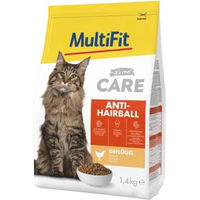 Produktbild von MultiFit Care Trockenfutter Katze Adult Huhn Anti Hairball ohne Zucker 1,4 kg - 1,4 kg