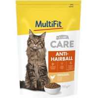Produktbild von MultiFit Care Trockenfutter Katze Adult Huhn Anti Hairball ohne Zucker 750 g - 750 g