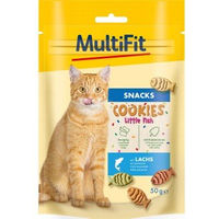 Produktbild von MultiFit Cookies Little Fish mit Lachs und Fisch Leckerli 50 g - 50 g