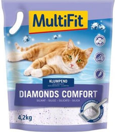 Produktbild von MultiFit Diamonds Comfort Silikat-Katzenstreu unparfümiert 4,2 kg - 4,2 kg