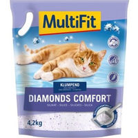 Produktbild von MultiFit Diamonds Comfort Silikat-Katzenstreu unparfümiert 4,2 kg - 4,2 kg