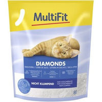 Produktbild von MultiFit Diamonds Silikat-Katzenstreu für alle Katzen, 8 kg - 8 l