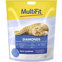 Produktbild von MultiFit Diamonds Silikatstreu für Katzen 15 l - 15 l