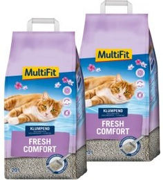MultiFit Fresh Comfort Klumpstreu für Katzen 2x20 l - 2 x 20 l – Bild 1 von 2
