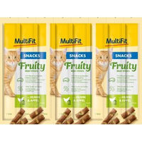 Produktbild von MultiFit Fruity Meat Sticks Hundeleckerli Huhn und Apfel 35g