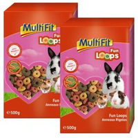 Produktbild von MultiFit Fun Loops Kaninchenfutter 2x500g - 2 x 500 g