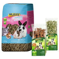 Produktbild von MultiFit Futterpaket für Kaninchen und Nager mit Strohstreu Unterstreu und Snacks 8,29 kg - 8,29 kg