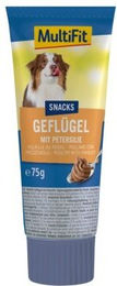 Produktbild von MultiFit Geflügelcreme mit Petersilie für Katzen Adult ohne Zucker 9x75g - 9 x 75 g