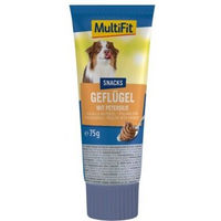 Produktbild von MultiFit Geflügelcreme mit Petersilie für Katzen Adult ohne Zucker 9x75g - 9 x 75 g
