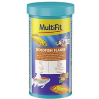 Produktbild von MultiFit Goldfish Flakes Fischfutter für Goldfische und Kaltwasserfische 250ml