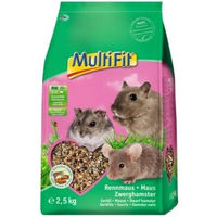 Produktbild von MultiFit Hauptfutter für Maus, Rennmaus und Zwerghamster mit Insekten, ohne Zucker und Konservierungsstoffe, 2,5 kg - 2,5 kg