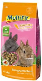 Produktbild von MultiFit Hauptfutter für Zwergkaninchen mit Karotte ohne Zucker und Konservierungsstoffe 5 kg - 5 kg