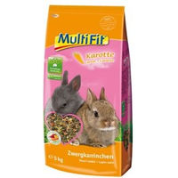 Produktbild von MultiFit Hauptfutter für Zwergkaninchen mit Karotte ohne Zucker und Konservierungsstoffe 5 kg - 5 kg
