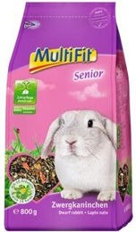 Produktbild von MultiFit Hauptfutter für Zwergkaninchen Senior ohne Zucker und Konservierungsstoffe 800g - 800 g