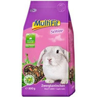 Produktbild von MultiFit Hauptfutter für Zwergkaninchen Senior ohne Zucker und Konservierungsstoffe 800g - 800 g