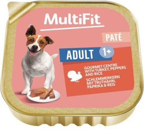 Produktbild von MultiFit Hund Nassfutter Pastete mit Truthahn 12x150 g - 11 x 150 g