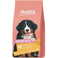 Produktbild von MultiFit Hundefutter Junior für große Rassen mit Geflügel und Fisch ohne Zucker 12 kg - 12 kg