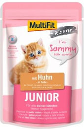 Produktbild von MultiFit It's Me Sammy Junior Hundefutter Huhn für Kitten 48x85 g - 48 x 85 g