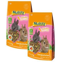 Produktbild von MultiFit Kaninchen Hauptfutter mit Karotte ohne Zucker und Konservierungsstoffe 2x2,5 kg - 2 x 2,5 kg