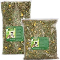 Produktbild von MultiFit Kaninchen Kräuter Mischung Löwenzahn und Wiesenkräuter getreidefrei ohne tierisches Protein 2x1kg - 2 x 1 kg