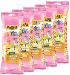Produktbild von MultiFit Knabberstangen für Kaninchen mit Nüssen und Honig 5x2 Sticks