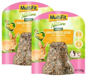 Produktbild von MultiFit Knusper-Glocke Kräcker Löwenzahn 2x125g - 2 x 125 g