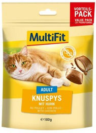 Produktbild von MultiFit Knuspy Hund Leckerli mit Huhn 180 g für alle Altersstufen - 180 g