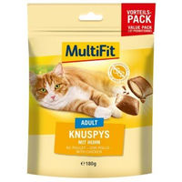 Produktbild von MultiFit Knuspy Hund Leckerli mit Huhn 180 g für alle Altersstufen - 180 g