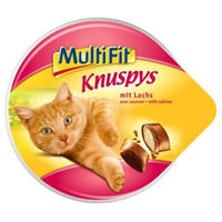 Produktbild von MultiFit Knuspys Leckerli Lachs 7x60g