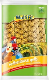 Produktbild von MultiFit Kolbenhirse gelb für Sittiche und Kanarienvögel ohne tierisches Protein 300g