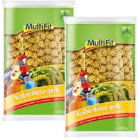 Produktbild von MultiFit Kolbenhirse gelb für Vögel ohne tierisches Protein 2x300 g - 2 x 300 g