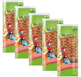 Produktbild von MultiFit Kolbenhirse rot für Exoten und Sittiche ohne tierisches Protein 5x80g - 5 x 80 g