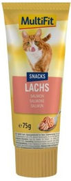 Produktbild von MultiFit Lachscreme für erwachsene Hunde 3x75g