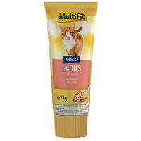Produktbild von MultiFit Lachscreme für erwachsene Hunde 3x75g