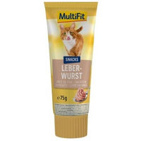 Produktbild von MultiFit Leberwurst Schwein für erwachsene Hunde 3x75 g