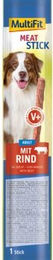 MultiFit Meatsticks Belohnungssnack Rind mit hohem Fleischanteil 25x12g - 25 x 12 g – Bild 1 von 2